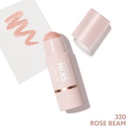 CoverGirl Trublend Skin Enhancer Highlighter Balm Stick, 320 Rose Beam, Highlighter, Vegan Formula, Easy to Use, Glides on Effortlessly, Non-Greasy, D