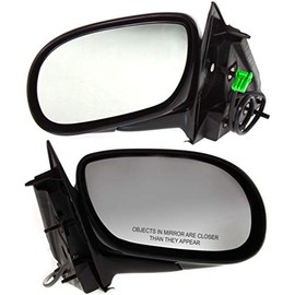 For Buick Park Avenue 1998-2005 Door Mirror Driver and Passenger Side | Pair | Power | Manual Folding | Non-Heated | Paintable | Replacement For 25739823, 25739822 | GM1320281, GM1321281