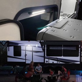 Dream Lighting Caravan Awning Exterior LED Light Black 12v Campervan Motorhome RV Boat Marine Camping Strip Bar Lighting Waterproof IP65