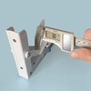 Hardbase Metal Folding Shelf Bracket, Shelf Support, L-Shaped, Wall Mounted,