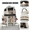 senya Wolf Women Fashion Backpack Purse Flower Dreamcatcher Wolf Backpack