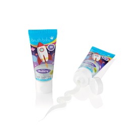 Brush-Baby Blueberry Toothpaste for Kids 3+ Years (Pack of 3 x 50ml Tubes)