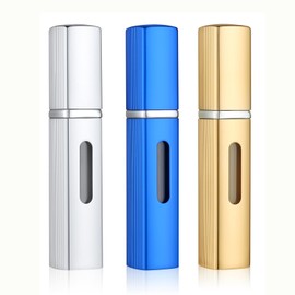 OUMOR 8ml Perfume Travel Refillable, 3pcs Travel Perfume Bottle, Mini Spray Bottle Cologne Sprayer, Refillable Perfume Bottle Atomizer for Men and Women