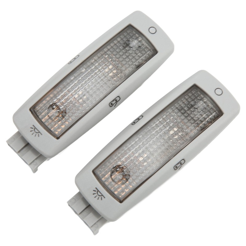 2pcs Rear Reading Dome Light 3B0947291 Gray Shell High Brightness