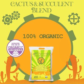 Organic Mechanics Cactus and Succulent Blend Potting Soil, 8 Quarts (Pack of 4) – Enhances Root Growth & Water Drainage - Peat-Free, Eco-Friendly & Locally Sourced