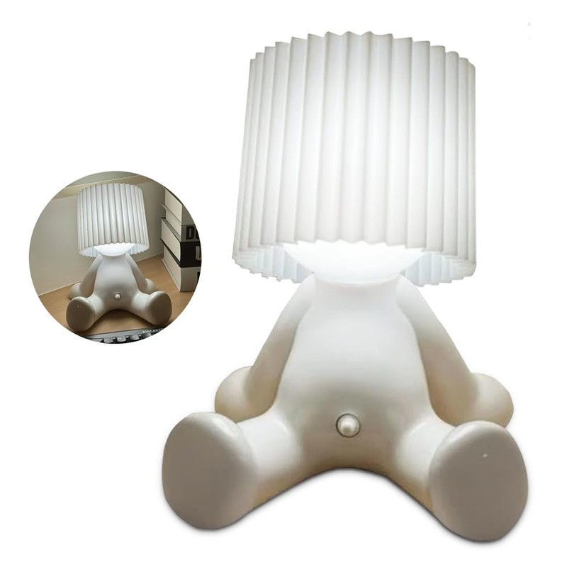 CEWROM Bedside Lamp with Touch Control, Funny LED Table Lamp,