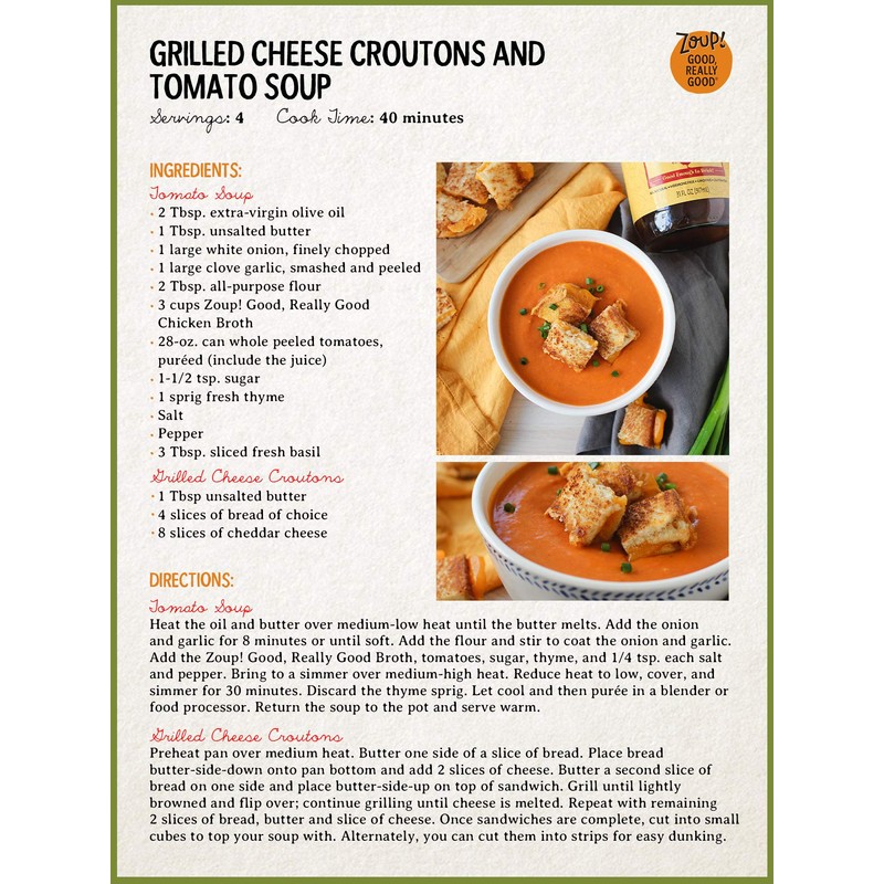 Chicken Broth by Zoup! - Gluten Free, Non GMO, Fat