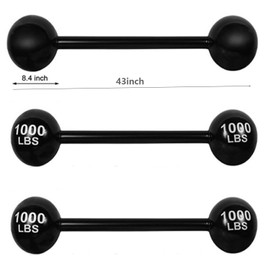 Bohue 3Pcs Inflatable Barbell Blow Up Dumbbell Toy Children's Weightlifting Toys Inflatable Props for Party Stage Performance