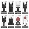 81Pcs Oscillating Saw Blade Kit,Quick Release Oscillating Tool Blades with