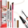 Microblading Eyebrow Pencil Waterproof with 4 Fork Tips & Square