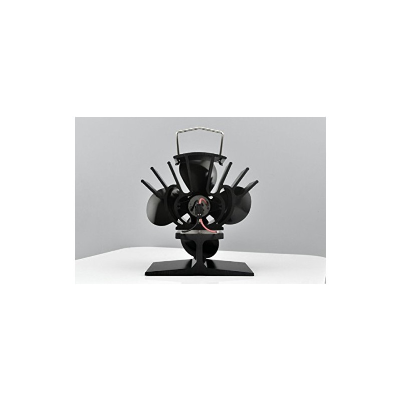 VOYTO Small 183mm Mini 4 Blade Heat Powered Stove Fan-