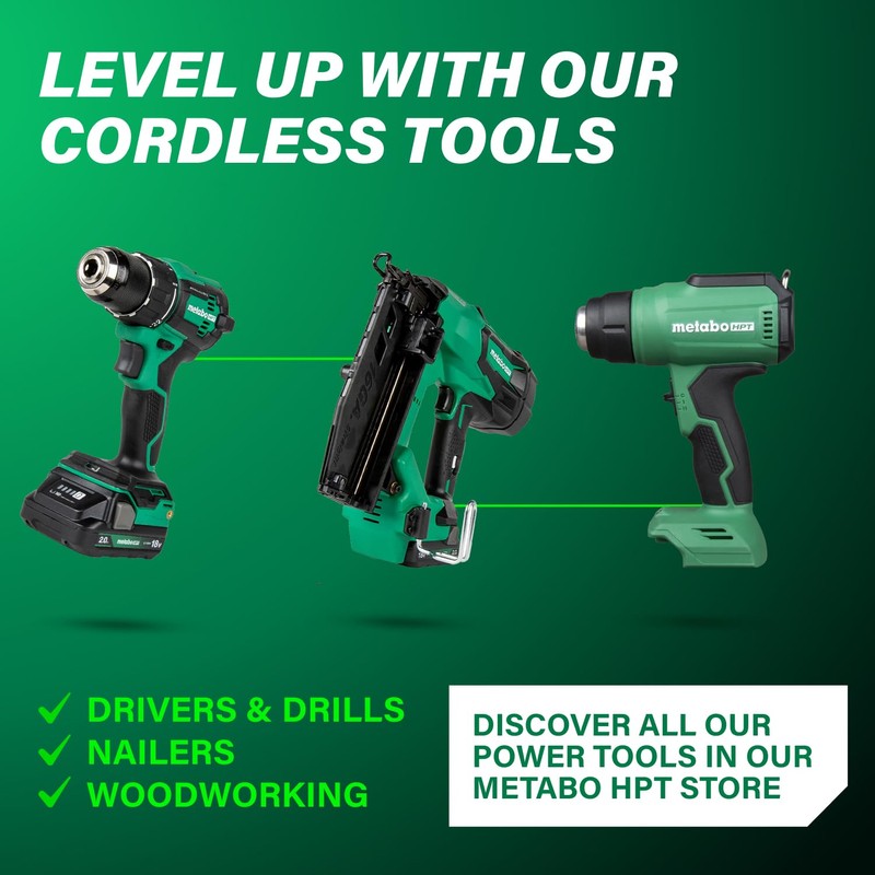 Metabo HPT 5-Inch Random Orbit Finishing Sander, Variable Speed, Palm-Style