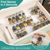 Brippo 8-Pack Spice Drawer Organizer, Expandable Acrylic Seasoning Rack (13"
