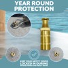 Poolzilla Pool Safety Cover Brass Anchors for Concrete and Pavers