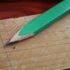 Faithfull FSC Wood Carpenters Pencils 10 Pack - Hard (Green)