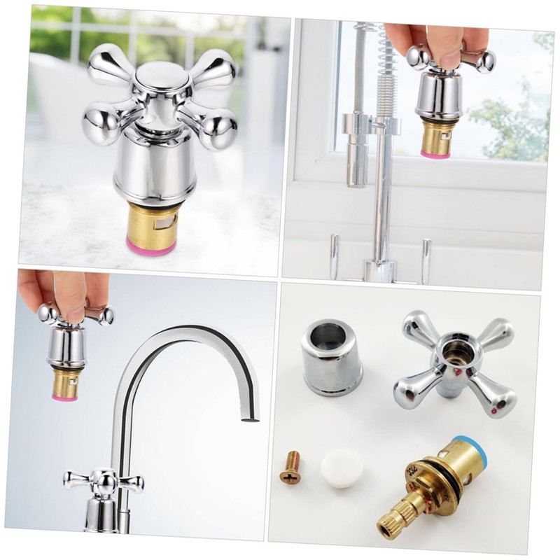 Operitacx Pack of 2 Tap Handle Tap Rotary Knob Tap