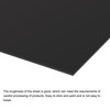 MECCANIXITY Black ABS Plastic Sheet 10x8x0.08inch for Building Model, DIY
