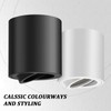 GeyouLux 4 x LED Surface-Mounted Spotlights, Dimmable, Diameter 80 x