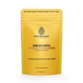 Raw Organic Wildcrafted Sea Moss | 100G | Eucheuma Cottonii | St Lucia | Pure Sea Moss UK