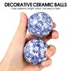 Abaodam Ceramic Balls Set of 3 Blue and White 5.00X5.00X5.00cm