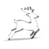13 cm Leaping Reindeer Cookie Cutter - Stainless Steel