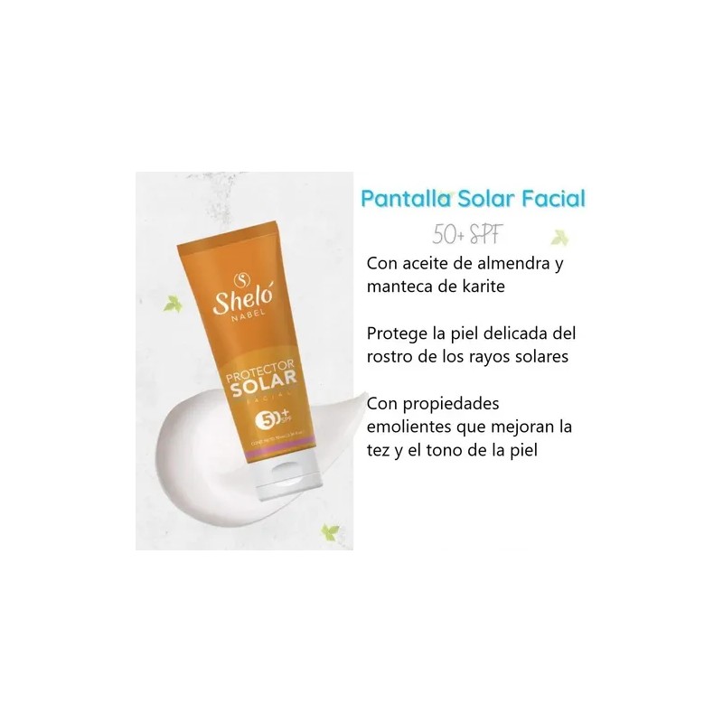 Protector Solar Facial 50+fps Aceite De Almendras Y Karite
