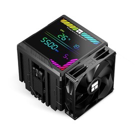 Thermalright Peerless Assassin 140 Digital Black CPU Cooler, Double Towers and Double Fans Cooling, CPU Air Cooler, ARGB Digital Screen Top Cover, for AM4/AM5,Intel LGA1851/1700/115X/1200/2011