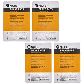 NICHE Brake Pad Set for Ducati 996 998 748 Monster 900 620 750 695 S2R S4RS 61340081A Rear Semi-Metallic 4 Pack