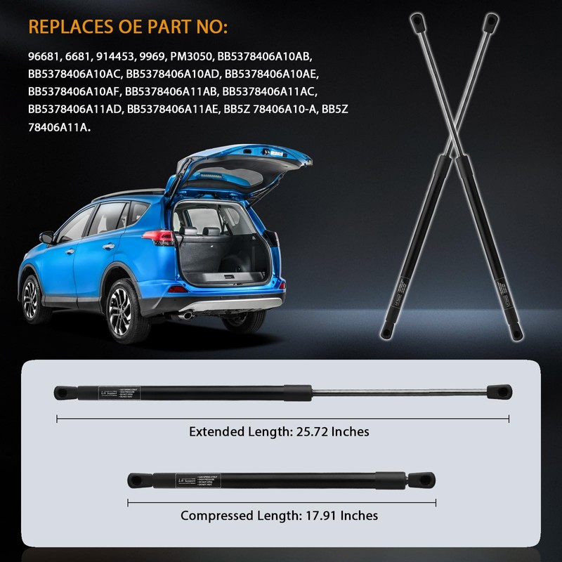 Rear Hatch Tailgate Lift Supports Gas Shock Struts Compatible with