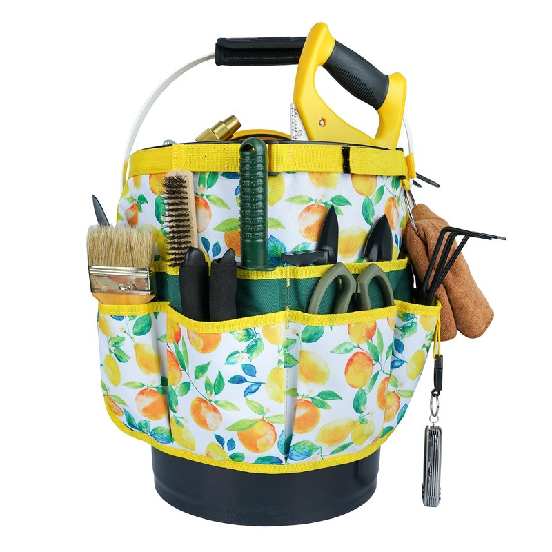 MELOTOUGH Bucket Caddy Organizer Bucket Tool Organizer for Garden Tools