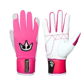 DYNASTY BASEBALL Bomb Squad Series Batting Gloves (Pink, Small)