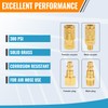 SUNGATOR Air Hose Fittings 1/4" NPT, 16-Piece Solid Brass Quick