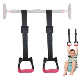 LYPPUL Gymnastics Rings for Kids Bars, Exercise Hanging Rings with Straps, Professional Fitness Rings, Pull Up Gym Rings, Exercise Strength Training Equipment, Non-Slip Load-bearing 200KG
