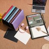 Wason A4 Portfolio with Zipper - Leather PU Padfolio with