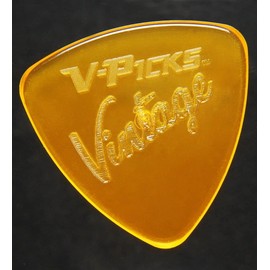 V-Picks™ Vintage Mandolin and Guitar Pick Picks 1.5 mm Clear Yellow