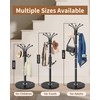 EZIVIEZ Modern Coat Rack Stand, 360° Rotary Metal Freestanding Coat