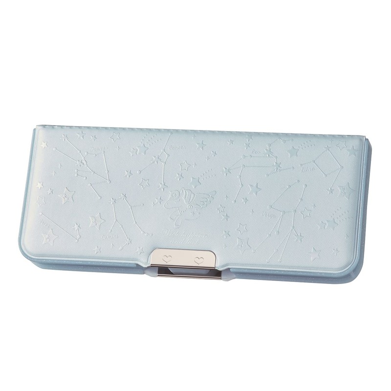 Kutsuwa Pencil Case, Magnetic Brush Holder, Pale Color, 2 Doors,