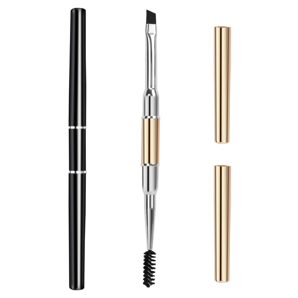 Unaone Eyebrow Brush - 2 PCS Professional Dual-Ended Angled Eye