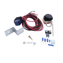 1 Set SHLPDFM Electric 12V 40A Adjustable Radiator Fan Thermostat 3-Pin Control Relay Wire Kit Cooling Fan Wiring Relay For Car Truck