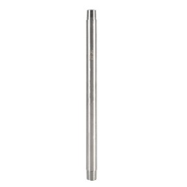 Fafeicy 1 x Stainless Steel SS304 Male Thread Pipe Fitting, 200 mm BSP 1/4 Inch 1/2 Inch 3/4 Inch 1 Inch for Connecting Flow Pipes (DN8 x 200 mm = 1/4), Universal Fit
