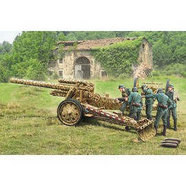Italeri 7082S 1:72 15 cm FieldHowitzer/10.5 cm FieldGun, Model Building, Kit, Standing Model Building, Crafts, Hobby, Gluing, Plastic Kit, Detailed