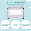 Dream On Me Zoom Portable Playard in Light Grey, Lightweight,