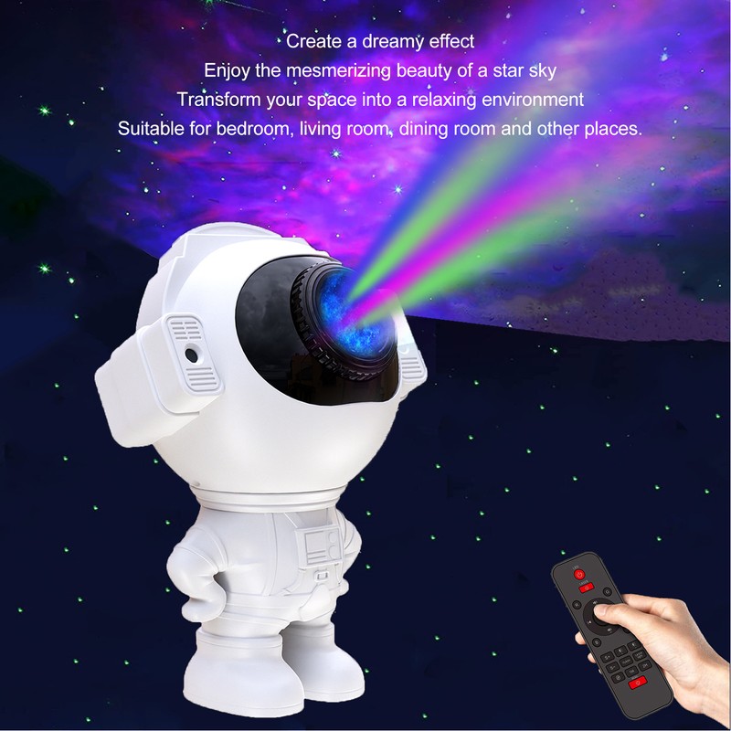 Astronaut Star Sky Projection Light Romantic Projector Lamp with Bluetooth