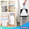 XUXRUS Bin Liners 30 L with Drawstring, White Bin Bags,