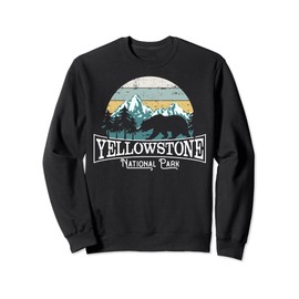 Simple Retro Yellowstone National Park Gift Design Sweatshirt