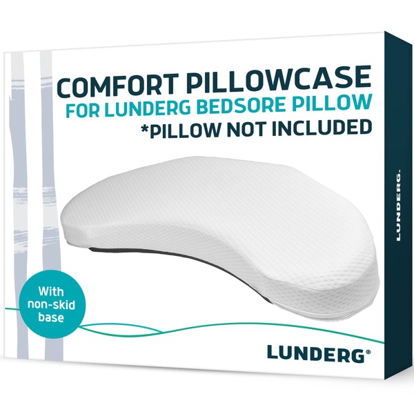 Lunderg Funda de almohada resistente a la humedad de repuesto para almohada de cuña de posicionamiento – Tela de alta calidad resistente a la humedad – Almohada no incluida
