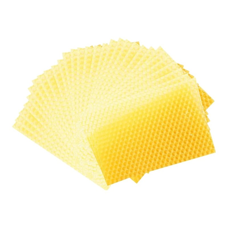 Beeswax Sheets 30Pcs Beeswax Foundation Sheets Wax Foundation for Bee