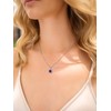 Birthstone Necklaces for Women, Tiny Crystal Pendant Women Necklace,S925 February