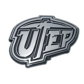 Texas El Paso UTEP Miners Metal Auto Emblem