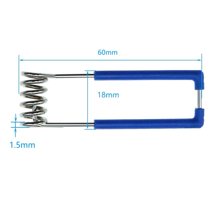24 pcs Retaining Spring Clips Securing Clamps Light Fittings 1.5x60mm